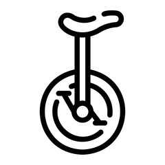 monocycle Line Icon © Barudak Lier