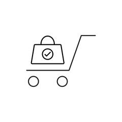 Streamlined e-commerce experience a distinctive set of minimal thin line web icons for online shopping and efficient delivery comprehensive outline icons collection in simple vector illustration