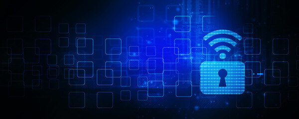 2d illustration WiFi symbol sign
