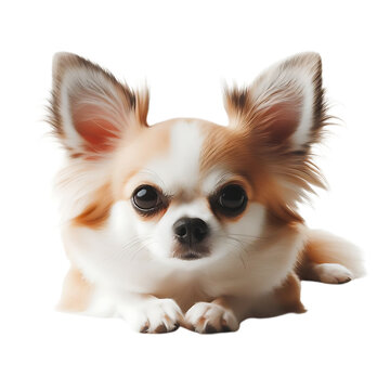 dog looking isolated on white,transparent background