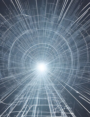 Fototapeta premium blue and white wavy lines Abstract background