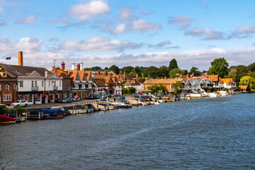 The Thames river bank in Henley on Thames,