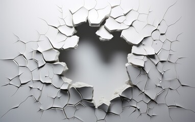Cracked wall illustration