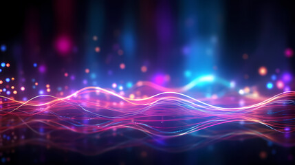 Fototapeta premium Modern digital abstract 3D background, abstract lines background