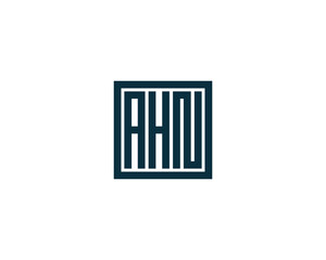 AHN Logo design vector template