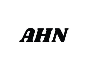 AHN Logo design vector template