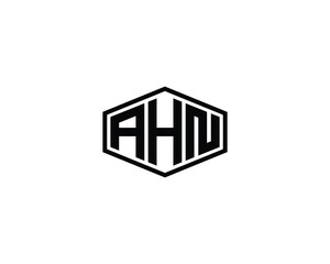 AHN Logo design vector template