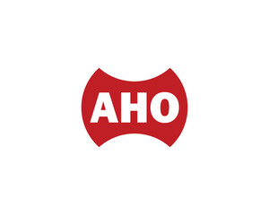 AHO logo design vector template