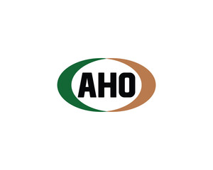 AHO logo design vector template