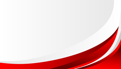 Red curve on a white background vector