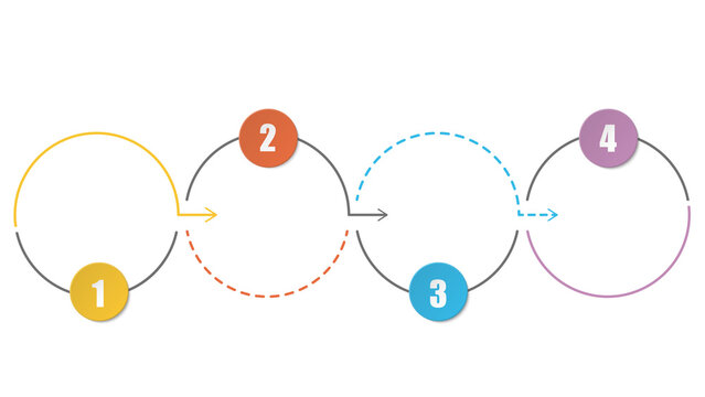 Infographic process design 4 options or steps.