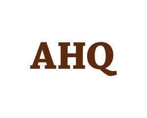 AHQ Logo design vector template