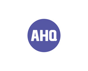 AHQ Logo design vector template