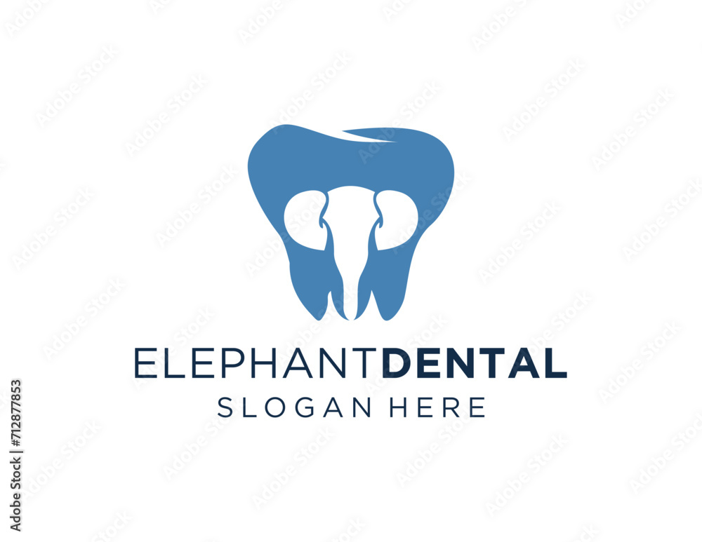 Poster the logo design is about elephant dental and was created using the corel draw 2018 application with 