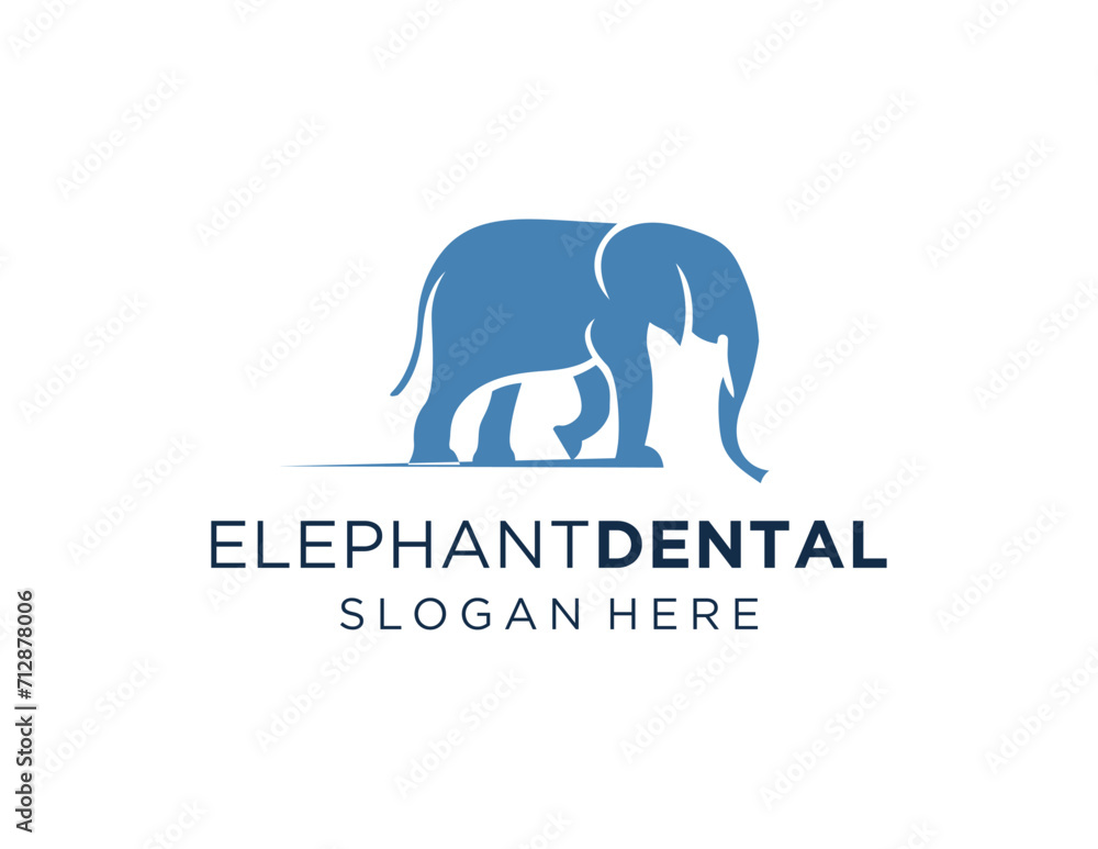 Poster the logo design is about elephant dental and was created using the corel draw 2018 application with 