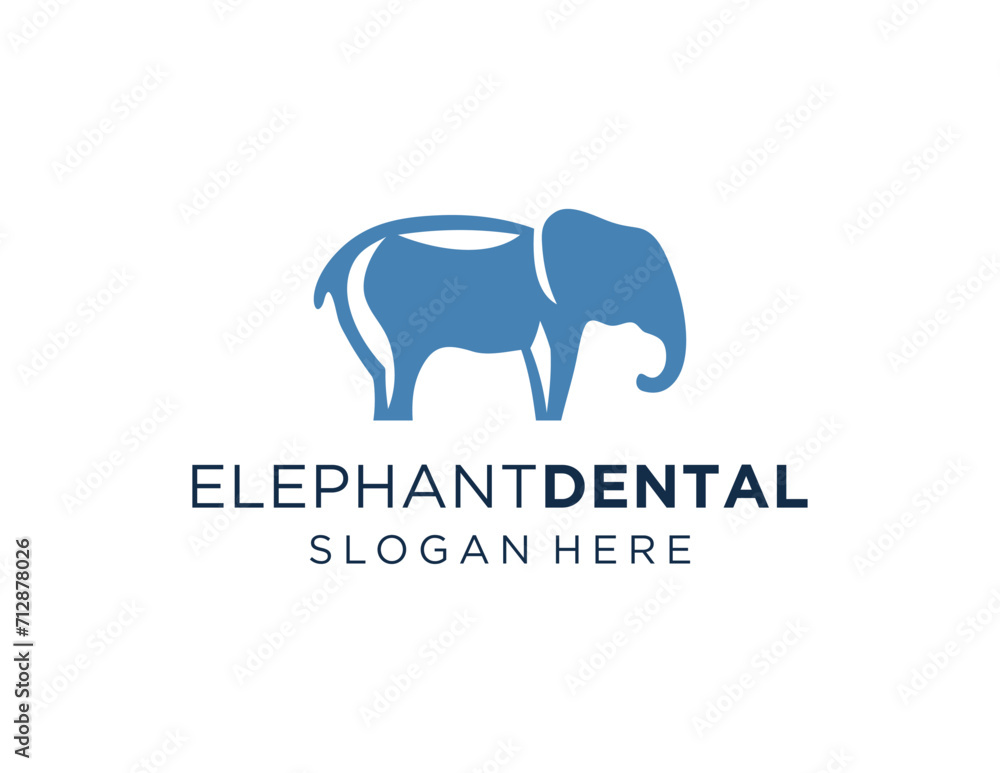 Poster the logo design is about elephant dental and was created using the corel draw 2018 application with 