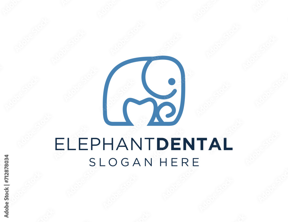Poster the logo design is about elephant dental and was created using the corel draw 2018 application with 