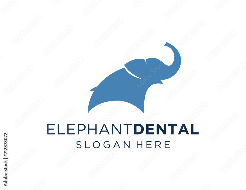 Poster the logo design is about elephant dental and was created using the corel draw 2018 application with 