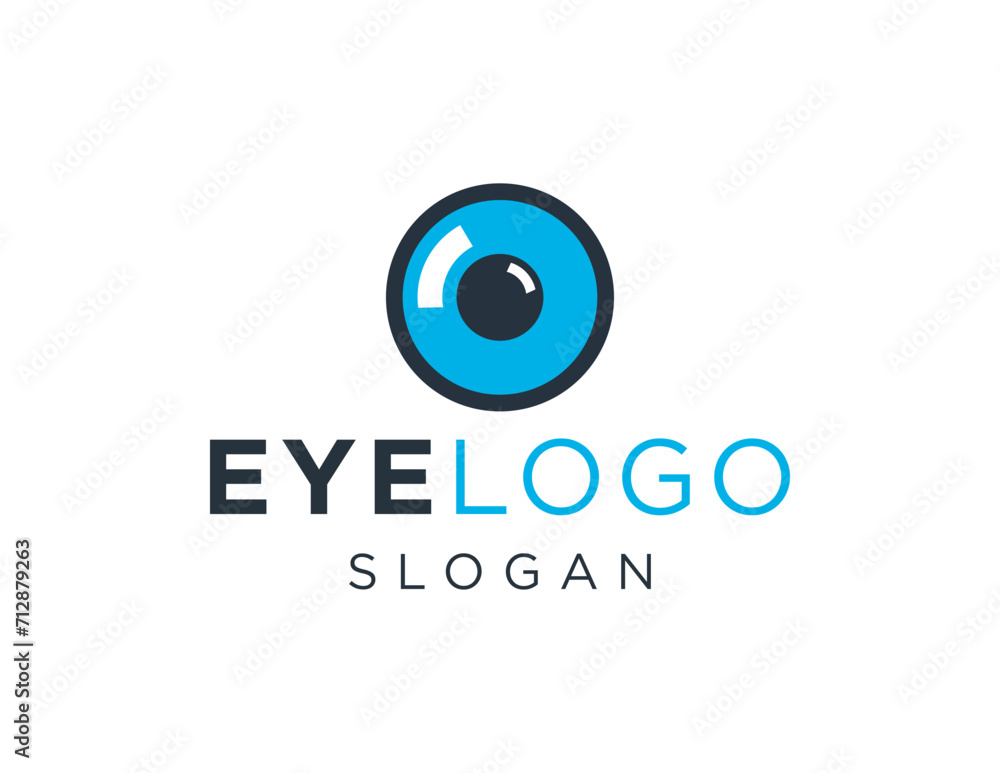 Aufkleber the logo design is about eye and was created using the corel draw 2018 application with a white back