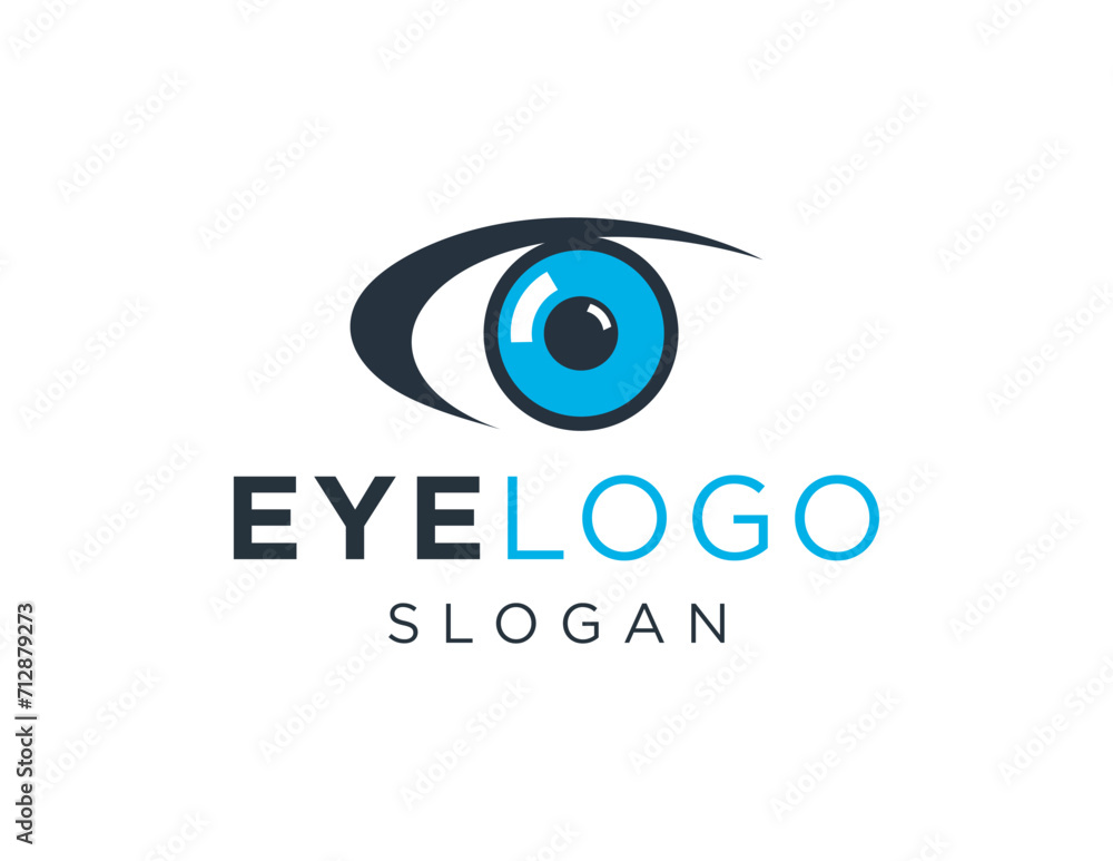 Poster the logo design is about eye and was created using the corel draw 2018 application with a white back