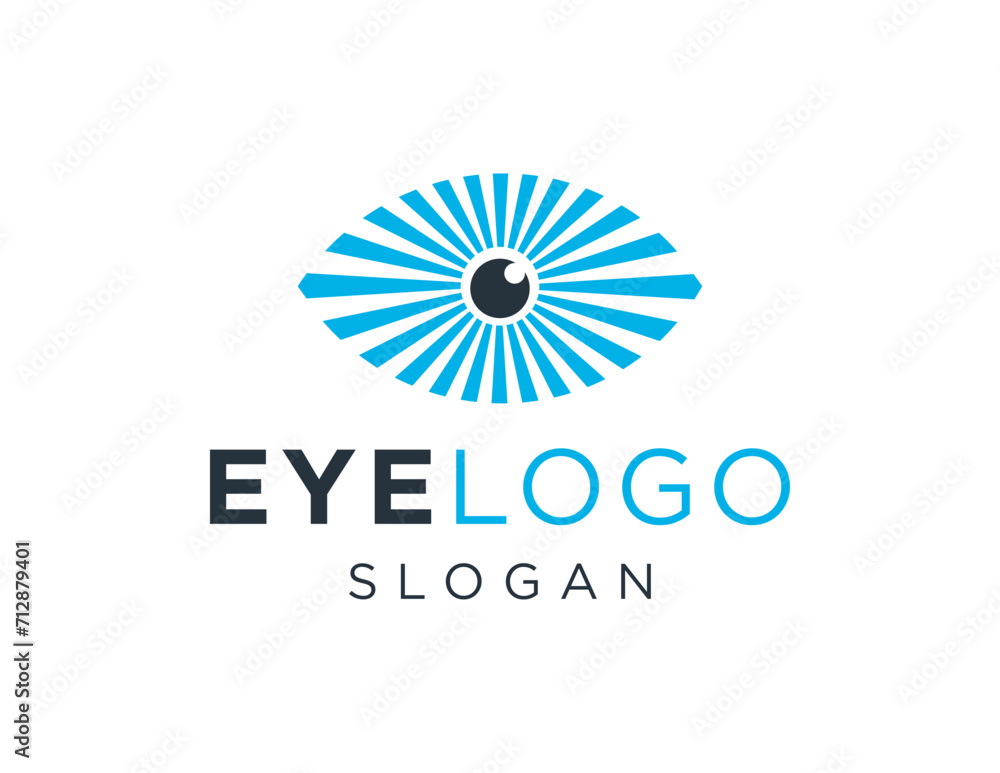 Poster the logo design is about eye and was created using the corel draw 2018 application with a white back
