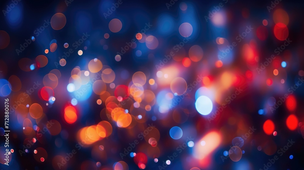Aufkleber abstract bokeh lights background. generative ai.