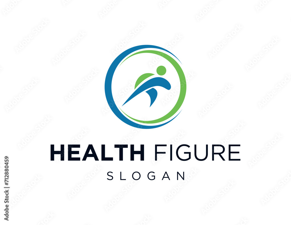 Poster the logo design is about health figure and was created using the corel draw 2018 application with a 