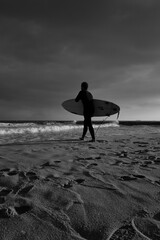 Surfer on the beach