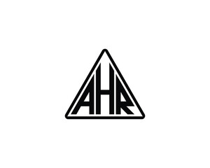 AHR Logo design vector template