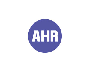 AHR Logo design vector template