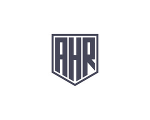 AHR Logo design vector template