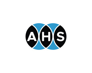 AHS Logo design vector template