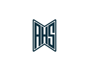 AHS Logo design vector template