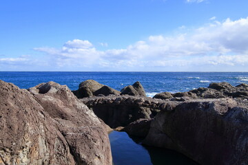 室戸岬　海岸の小さな橋　（高知県　室戸市）