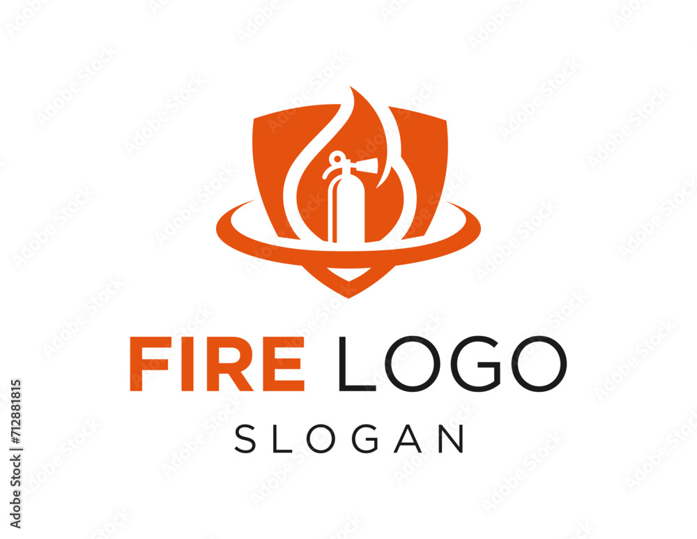Poster the logo design is about fire and was created using the corel draw 2018 application with a white bac
