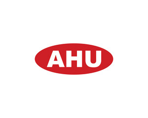 AHU Logo design vector template