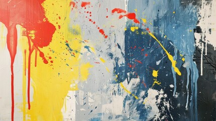 abstract background, paint splashes on a wall, colorful background