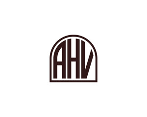 AHV logo design vector template