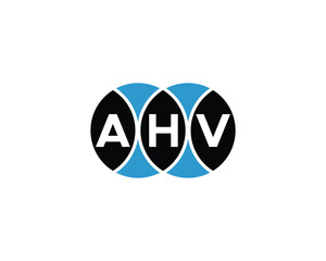 AHV logo design vector template