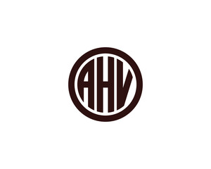 AHV logo design vector template