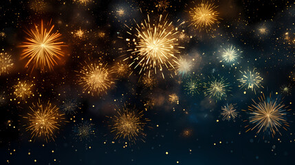 Fireworks background for celebration, holiday celebration concept