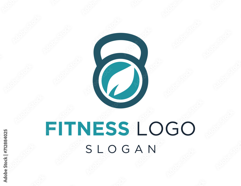 Poster the logo design is about fitness and was created using the corel draw 2018 application with a white 