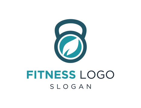 The logo design is about Fitness and was created using the Corel Draw 2018 application with a white background.