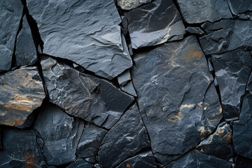 Black stone, slate texture background
