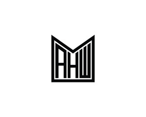 AHW Logo design vector template