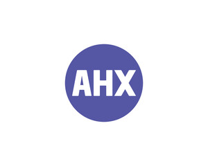 AHX logo design vector template