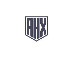 AHX logo design vector template