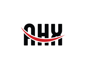 AHX logo design vector template