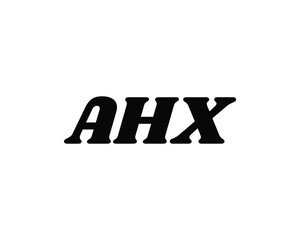 AHX logo design vector template