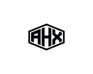 AHX logo design vector template